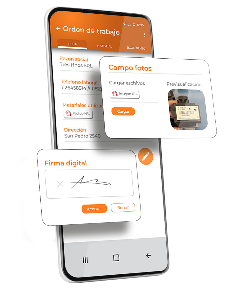 Formulario digital personalizado para mantenimiento