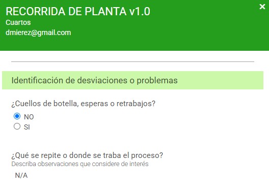 Formulario Digital Genchi Genbutsu BRUMIER Formulario Genchi Genbutsu BRUMIER